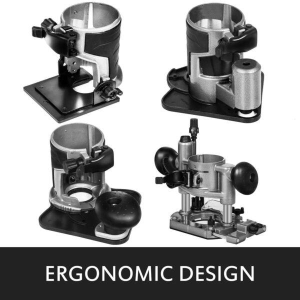 Variable Speed Compact Router Kit, 10,000-30,000 RPM – High-Performance Tool for Precision Woodworking and Shaping - Image 6