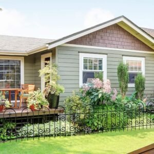 32in x 10ft Decorative Garden Fence for Outdoor Landscaping and Flower Bed Edging