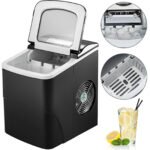 Automatic Ice Cube Maker Machine â€“ Tabletop with ABS Shell, 2.2L Water Tank, Produces 26 lbs of Ice