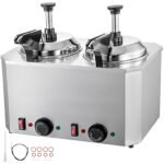 Stainless Steel Cheese Pump 30-110â„ƒ Nacho Cheese Warmer with Heating Blocks Nacho Cheese Dispenser with Pump 10-30ML Per Time
