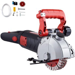 Saw Blades for Wall Chaser Wall Groove Cutting Machine - 4800W Slotting Machine with Laser Guide, 6500 RPM, Max Groove Depth and Width of 1.6" x 1.65" for Precision Concrete Cutting
