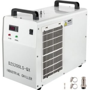 6L Industrial Water Chiller with Precise Thermostat - Recirculating Chiller for 130W and 150W Engraving Cooling Machines, Efficient Capacity Cooling Water