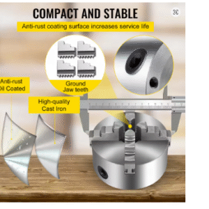Klauwplaat 5 Inch 4-Jaw Onafhankelijk amp amp Omkeerbaar  Metalen Draaibank Klauwplaat Accessoire voor Precisie Draaiwerk