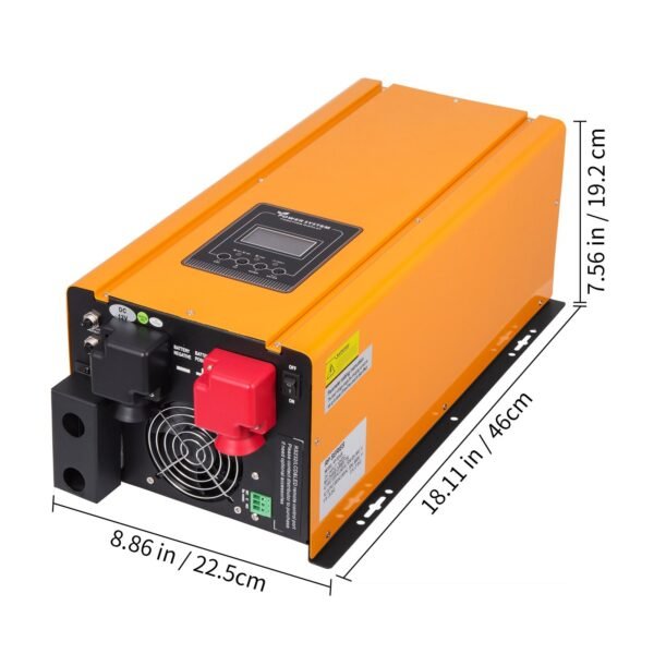 Pure Sine Wave Inverter 3000W – Low Frequency Off-Grid Solar Inverter, 12V DC to 230V AC - Image 3