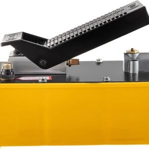 Air Hydraulic Foot Pump 10000 PSI 2.3L with Hose  Spray Gun  Adjustable 700 kgcm  0.71 Range Heavy Duty Design for Industrial Machinery Lifting  Moving