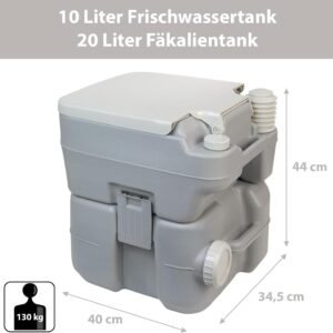 BB Sport FRESH DELUXE Portable Camping Toilet – Compact, Hygienic & Easy to Use