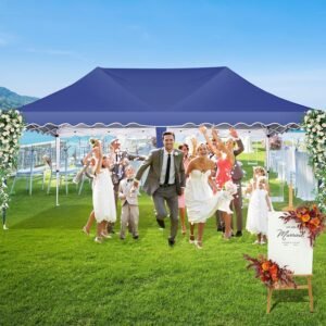 3x6 Gazebo Waterproof Folding Party Tent with 6 Side Walls Roll Bag 4 Sand Bags  Stable Easy Assembly UV50 Protection for Weddings  Commerce